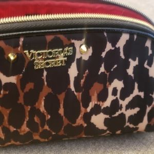 VS leopard makeup bag